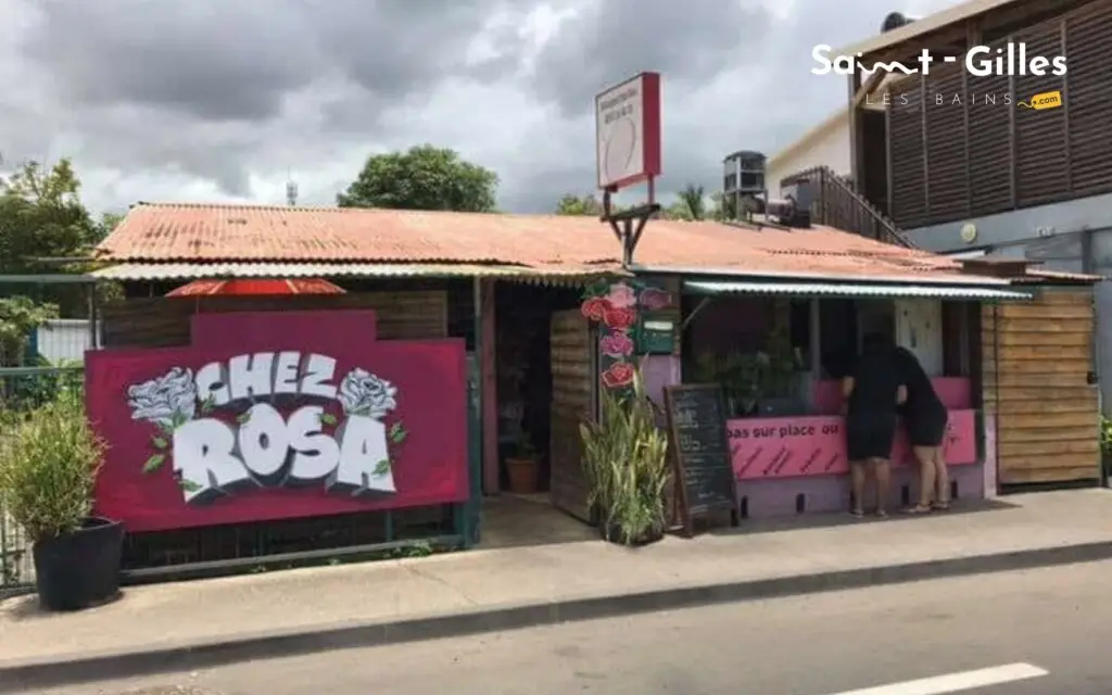 Façade Chez Rosa Saint-Gilles-les-bains snack-restaurant La Réunion