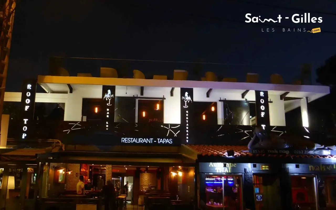 Le Rooftop : Façade restaurant à Saint-Gilles Les Bains à La Réunion
