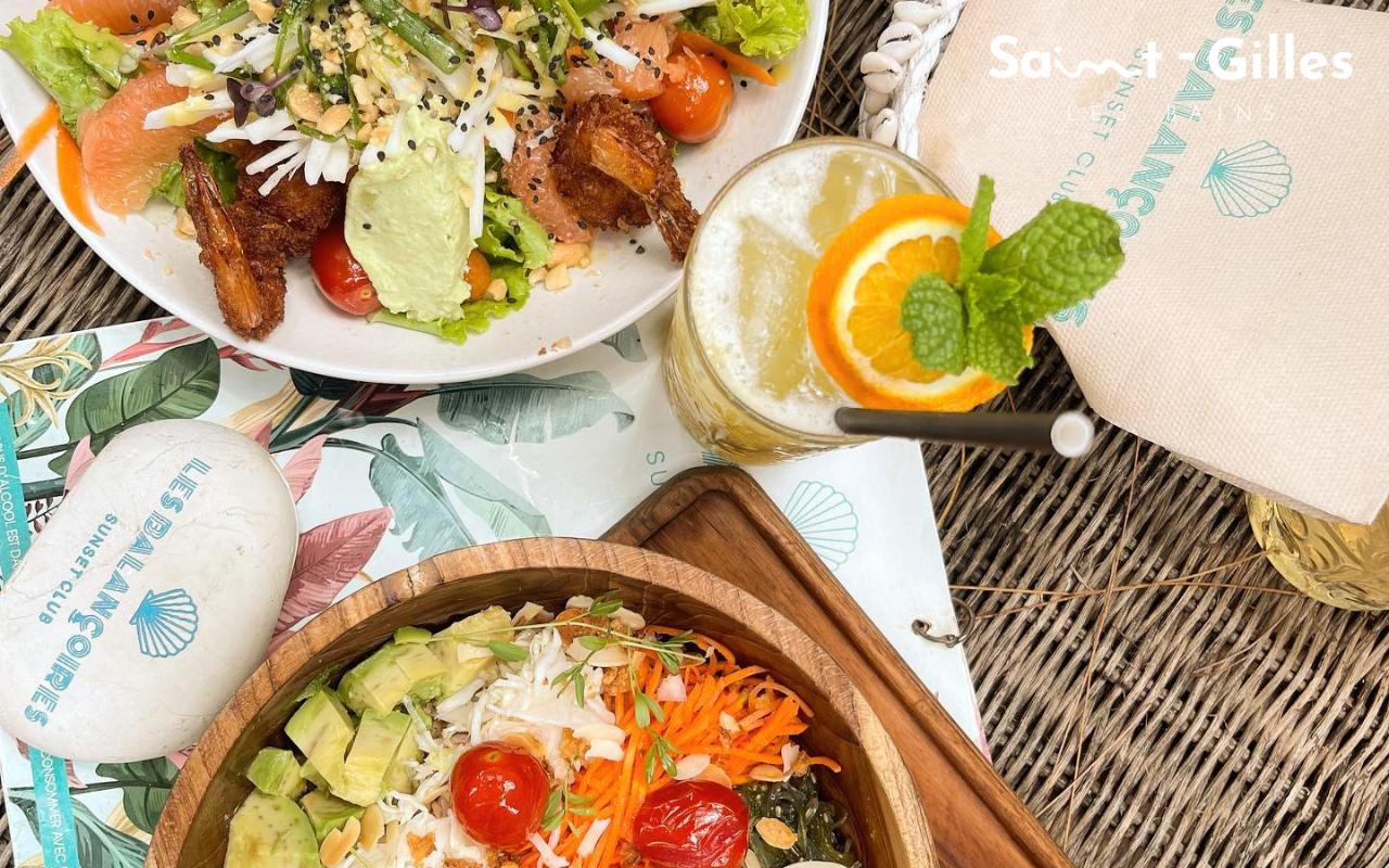 Repas du restaurant Les Balançoires à Saint-Gilles Les Bains à La Réunion