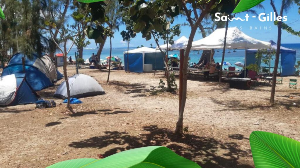 plage de Trou d'eau occupée